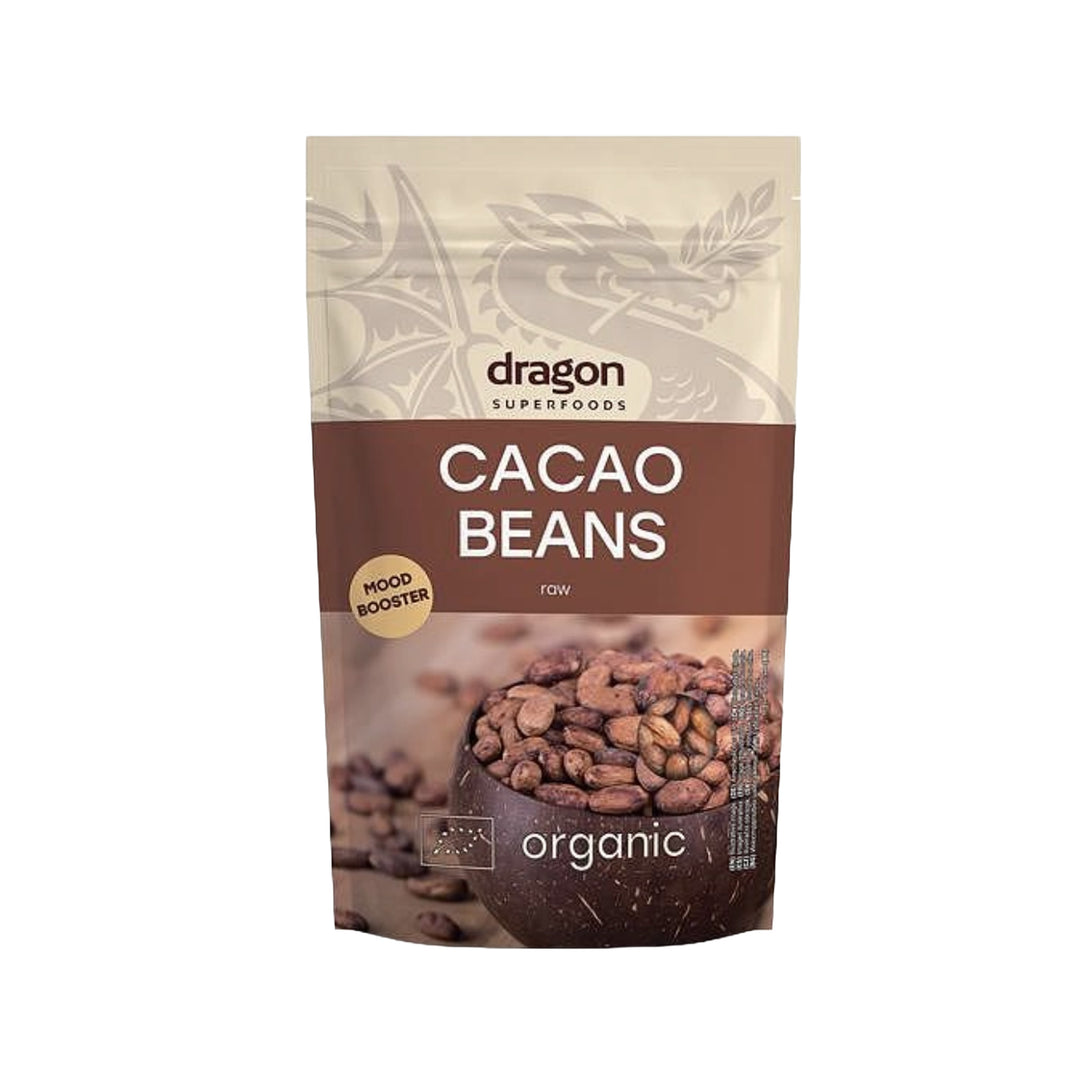 Dragon Superfoods Organic Cacao Beans 200g | Raw Peruvian Cacao Beans – Prime Health Shop Malta