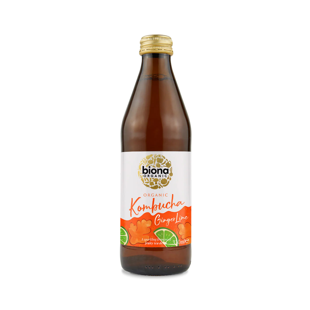 Biona Organic Kombucha Ginger Lime 330ml - Organic – Prime Health Shop Malta