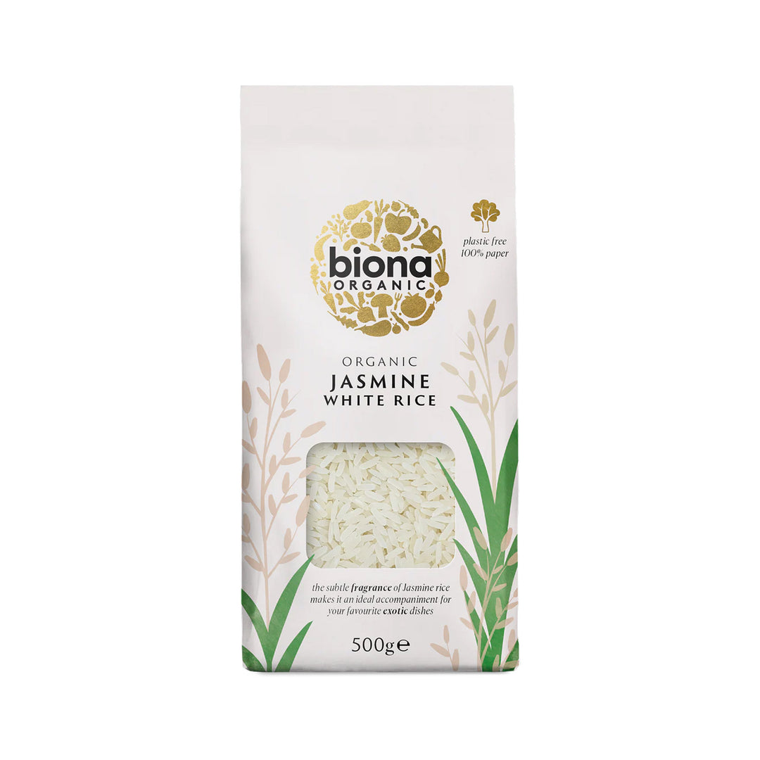 Biona Organic Jasmine White Rice 500g – Prime Health Shop Malta