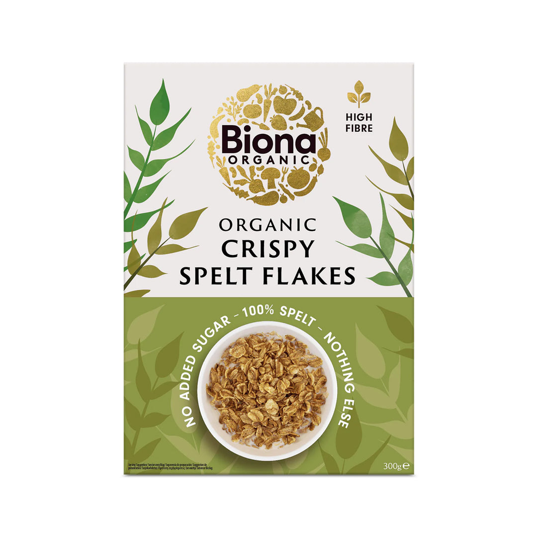 Biona Organic Crispy Spelt Flakes 300g – Prime Health Shop Malta