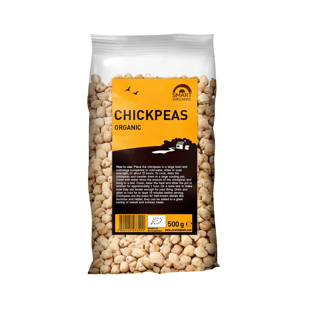 Smart Organic Chickpeas 500g - Organic – Prime Health Shop Malta