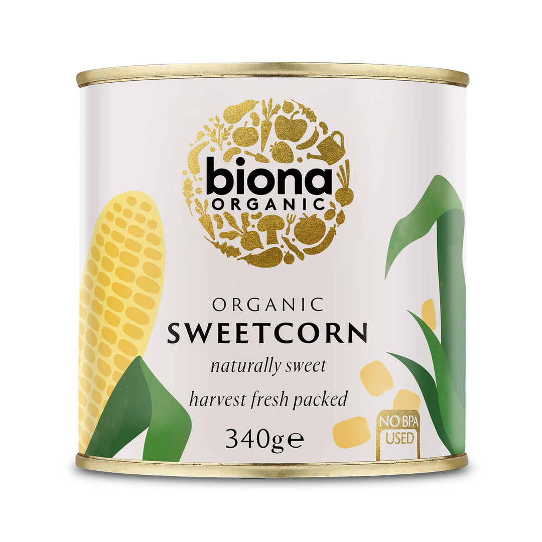 Biona Organics Sweetcorn 340g - Organic – Prime Health Shop Malta