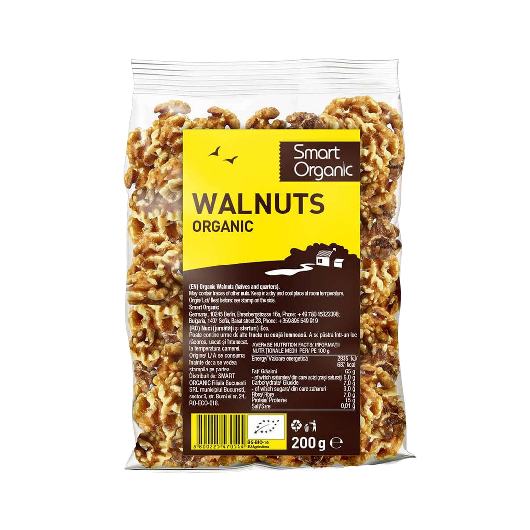 Smart Organic Walnuts 200g - Organic – Prime Health Shop Malta