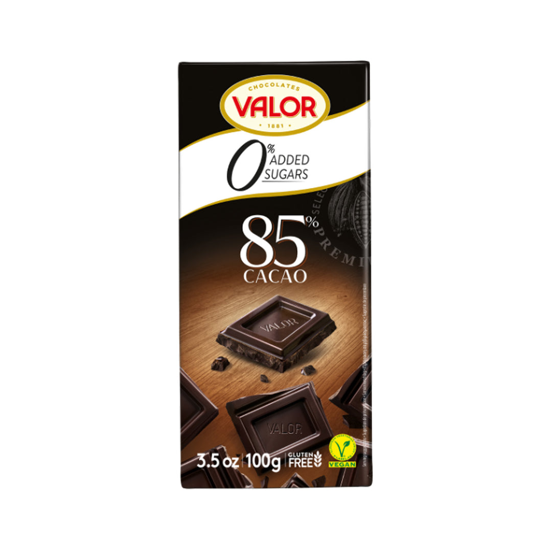 Valor 85% Cacao Supreme Dark Chocolate 100g - Gluten Free – Prime Health Shop Malta