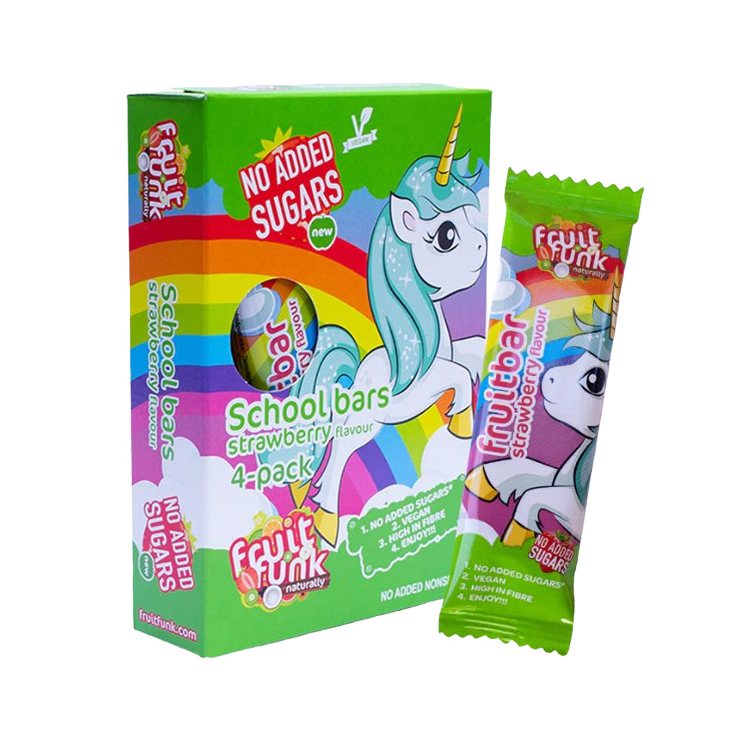 Fruit Funk Fruitbars Strawberry 4-pack 20g - Unicorn – Prime Health Shop Malta