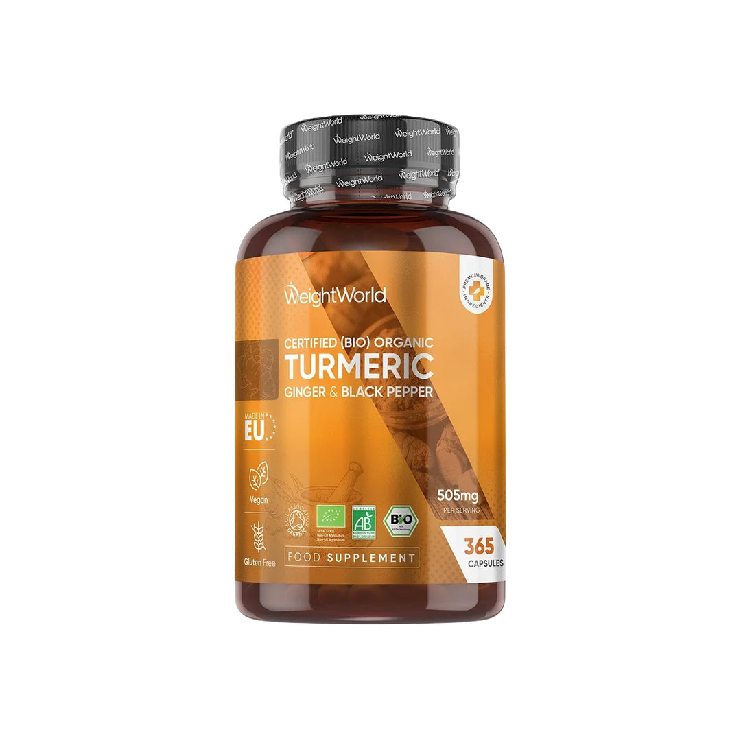 Weightworld Bio Organic Turmeric Capsules 505mg 365caps
