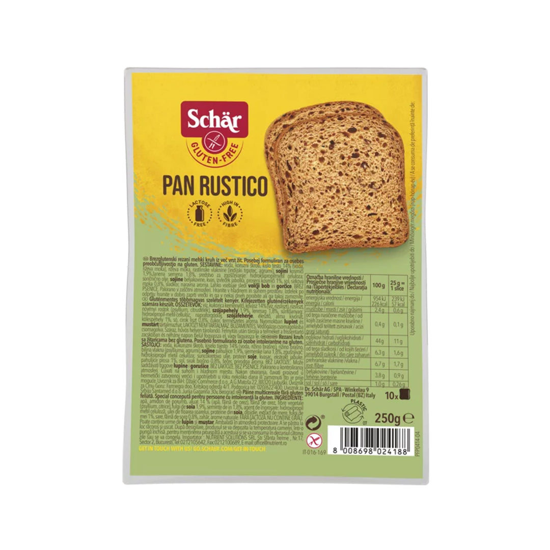 Schar Gluten Free Pan Rustico 250g – Prime Health Shop Malta