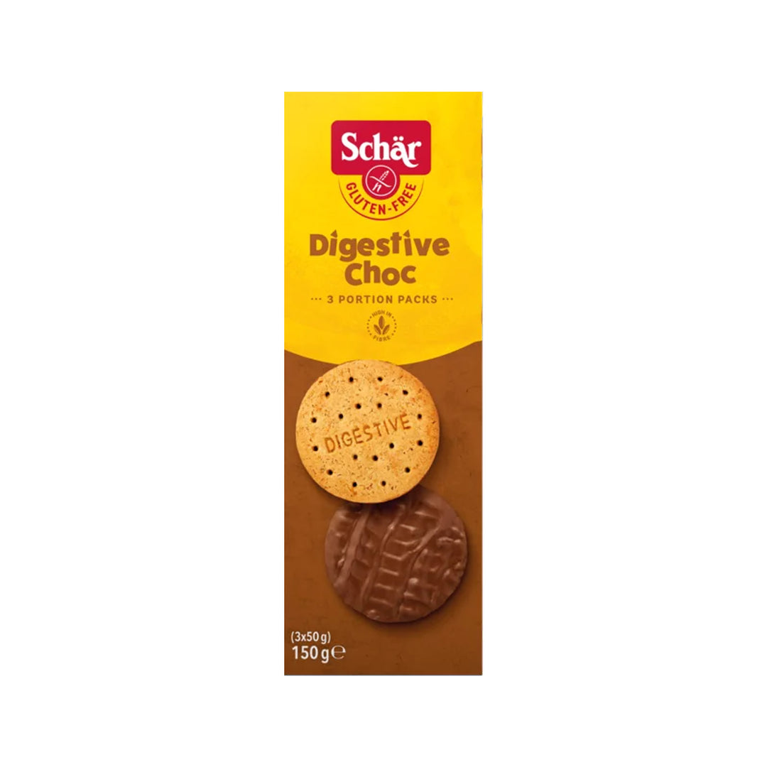 Schar Gluten Free Digestive Choc 150g – Prime Health Shop Malta